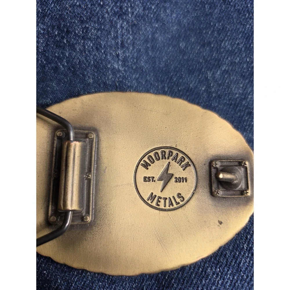 Vintage Borderline Strong Moorpark Metals First Responder Belt Buckle